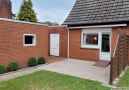 geschützter Terrassenbereich