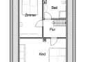 Grundriss Dachgeschoss möbliert