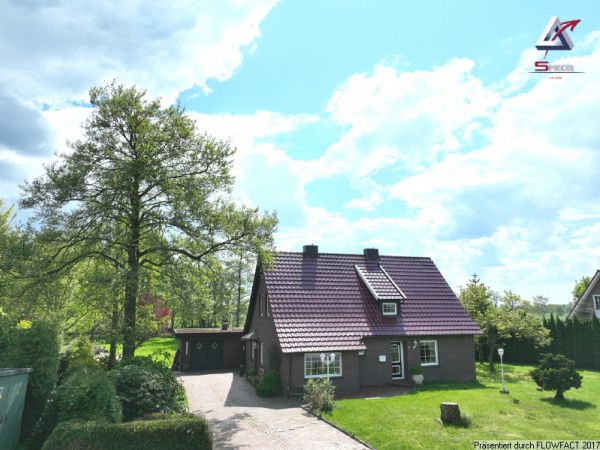 Ansicht Auffahrt und Garage